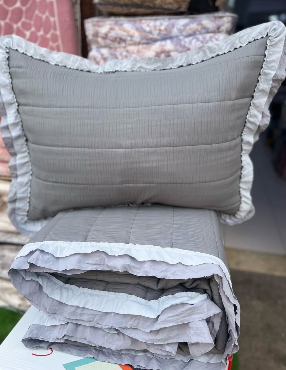 COUVRE LIT BOUTI 3 PIECE 230 250 CM - الصورة 4