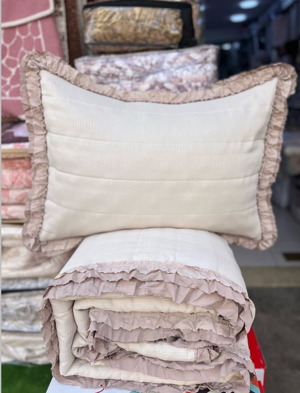 COUVRE LIT BOUTI 3 PIECE 230 250 CM - الصورة 3