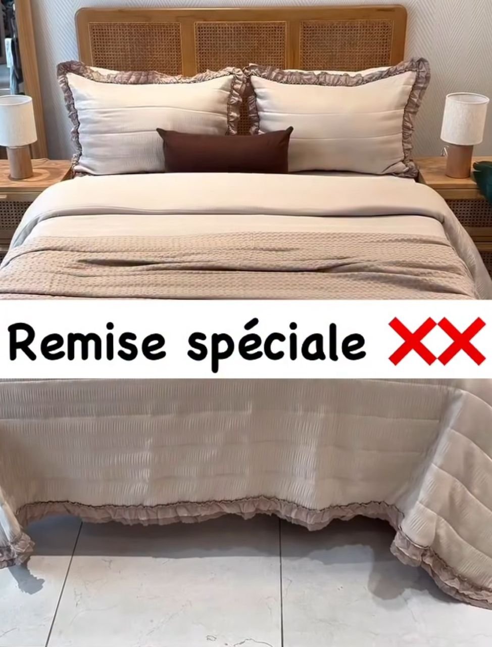 COUVRE LIT BOUTI 3 PIECE 230 250 CM