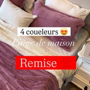 Couverture avec sharpa 🥰😍 2 place 3 pièces 🛏️ très bonne qualité