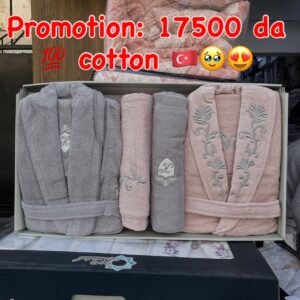 De nouveaux disponible 🆕🆕 Sortie de bain elle et lui 6 pièces 👰‍♀️🤵‍♂️KRISTAL l’originel 💯 Pure Coton 100% turk 🇹🇷  La haut gamme ⚜️